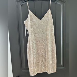 Gold sequin homecoming dress size 11/12